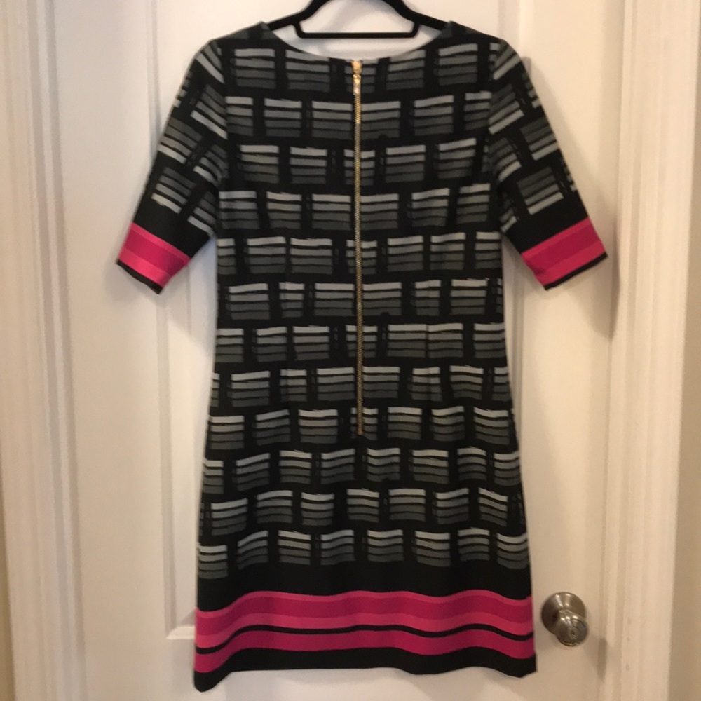 Eliza J Shift Dress Gold Zipper